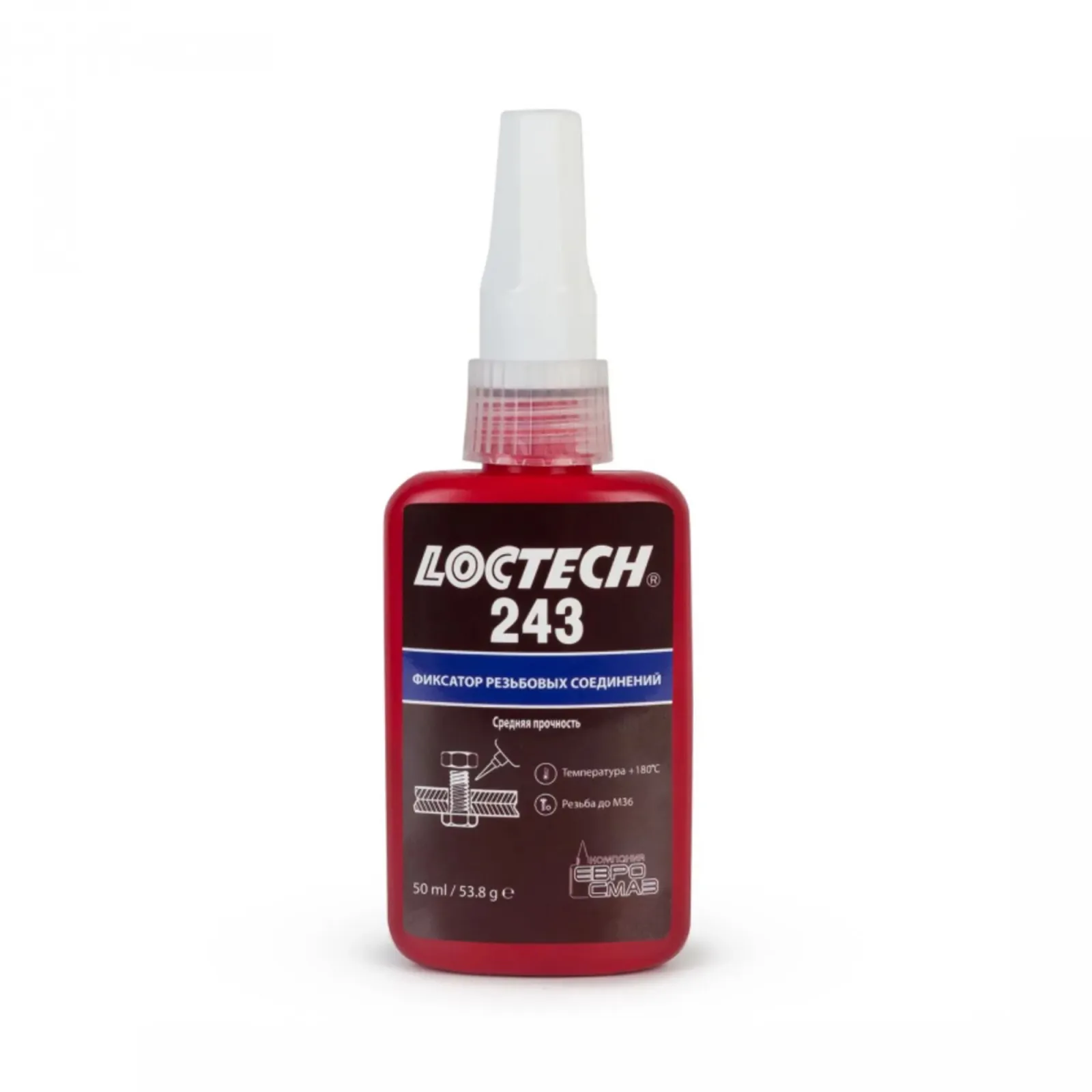LOCTECH 243 50ML Резьбовой фиксатор средней прочности