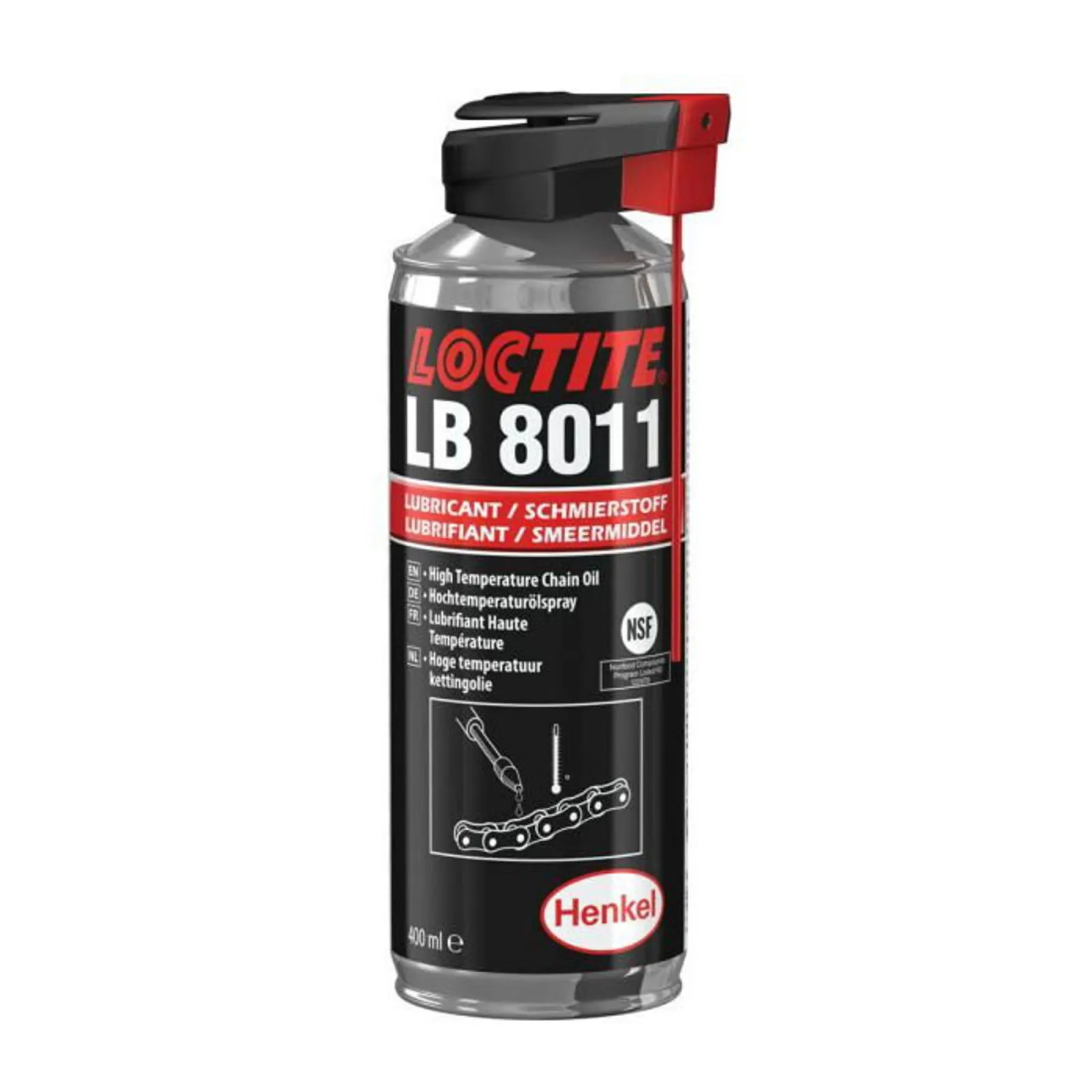 Высокотемпературная смазка для цепей Loctite 8011 (в форме спрея)